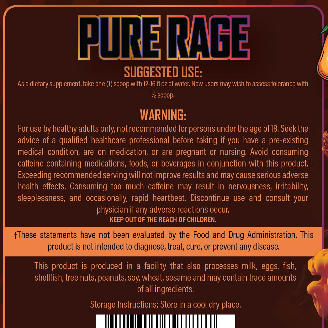 Pure Rage High Stim Pre-Workout